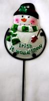 IRISH IT WOULD SNOW GARDEN STAKE
